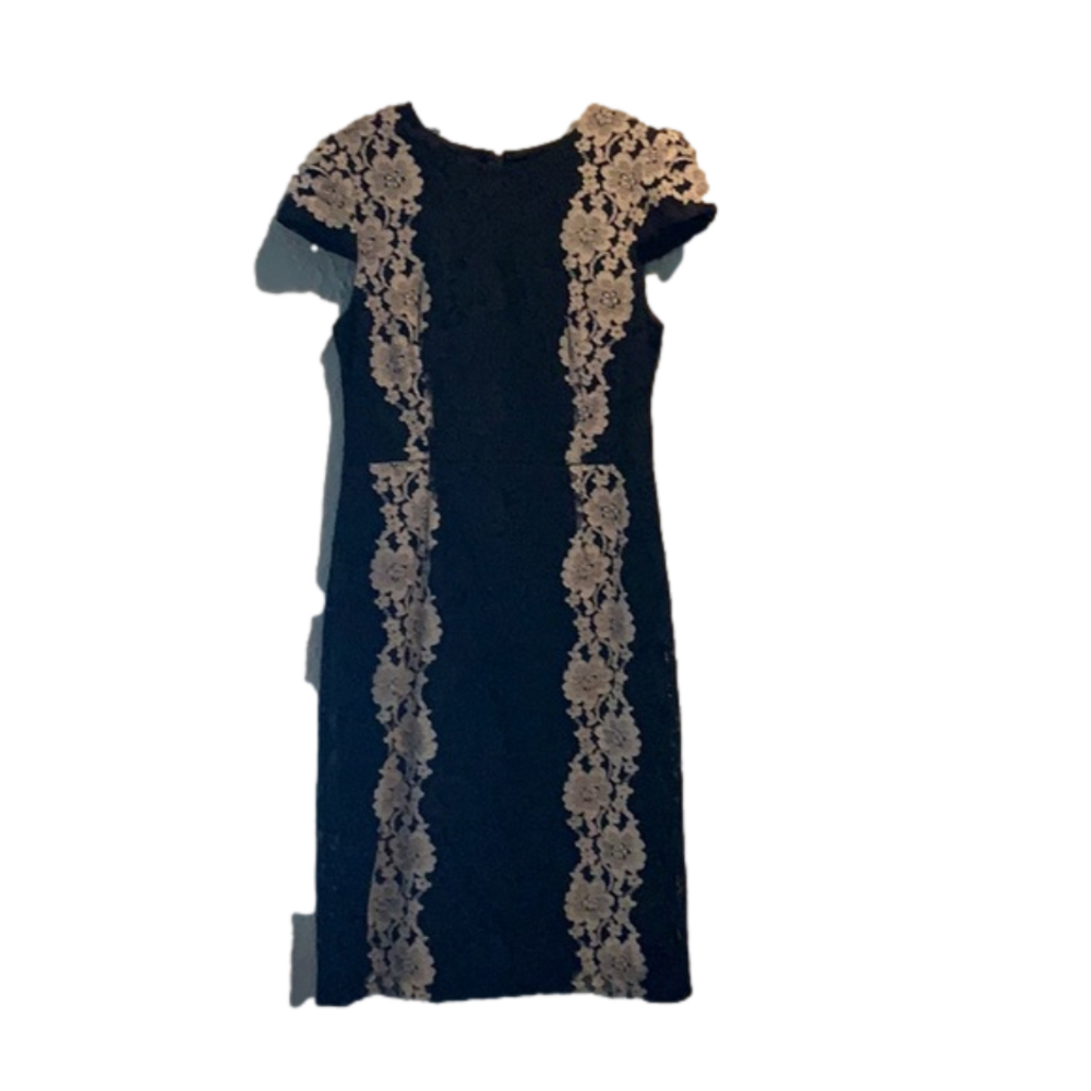 Betsey johnson mid thigh, lace, fitted dress